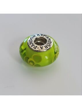 Pandora Murano Green Flowers Charm #2579